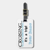 巡航… それは旅行の荷物のラベルです ラゲッジタグ (正面縦)