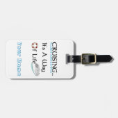 巡航… それは荷物のラベル生き方です ラゲッジタグ (正面横)