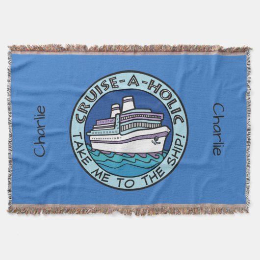 巡航Holicの任意名前をカスタムするの投球毛布 スローブランケット (正面)