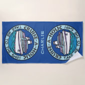 巡航Holicの名前をカスタムするのビーチタオル ビーチタオル (正面)