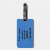 巡航Holicカスタムな文字及び色の荷物のラベル ラゲッジタグ (裏面縦)