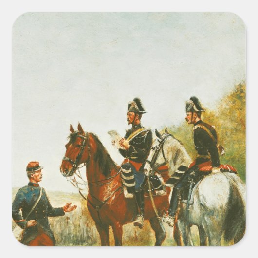 巡視における警察官 スクエアシール (正面)