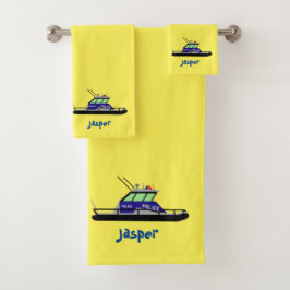 巡視艇 バスタオルセット