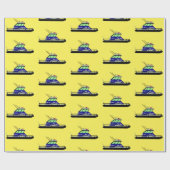 巡視艇 ラッピングペーパー (フラット)