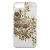 巣のアニマルプリントのiPhoneのヴィンテージの鳥8/7のケース Case-Mate iPhoneケース (裏面)