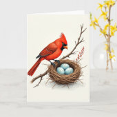 巣のイラスト　母の日カード カード (黄色い花)