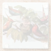 巣のウッドランド小妖精や小人:アンティークバードスプライトフェアリー ガラスコースター (裏面)