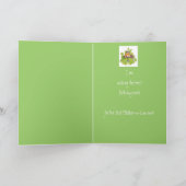 巣のハッピーバースデーの義母ロビン カード (内部)