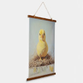 巣の不機嫌な女の子 吊り下げ型タペストリー (傾斜あり)