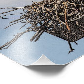 巣の中でオスプレイをする フォトプリント            (角)