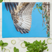 巣の中のオスプレイの少年 キッチンタオル (折り畳み)