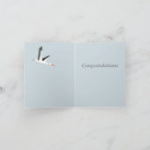 巣の中のサギ カード (内部)