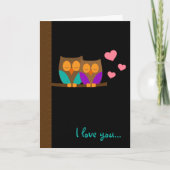 巣の中のフクロウ カード (正面)