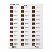 巣の中のフクロウ ラベル (フルシート)