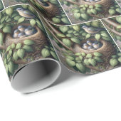 巣の中のブルーバード ラッピングペーパー (ロールコーナー)