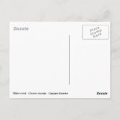 巣の中の白いコウノトリ ポストカード (裏面)