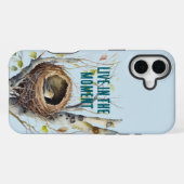 巣の中の鳥 iPhoneケース (裏面横)