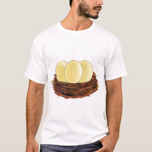巣の卵の鳥 Tシャツ