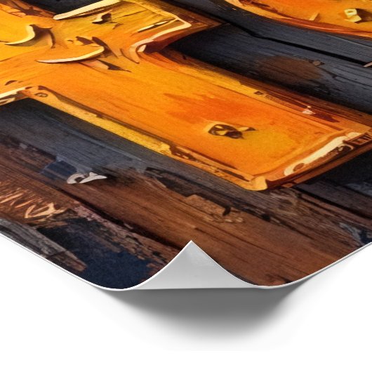 巣の守護者:アライグマのパーチ ポスター (角)