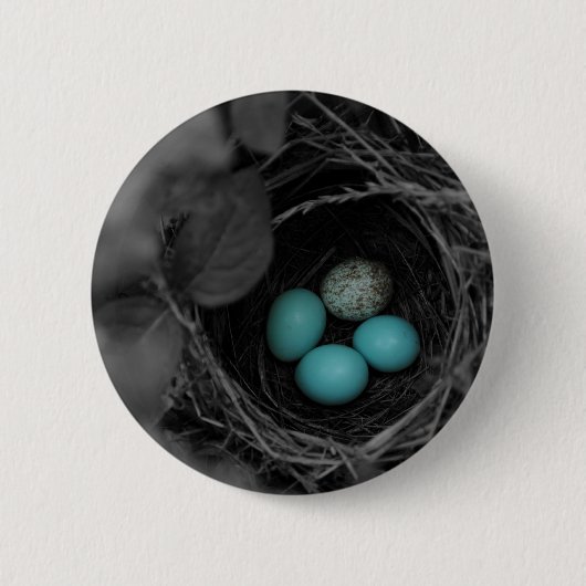 巣の寄生 缶バッジ (正面)