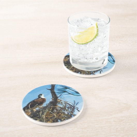 巣の抽象芸術の印象主義のミサゴ コースター (側面)