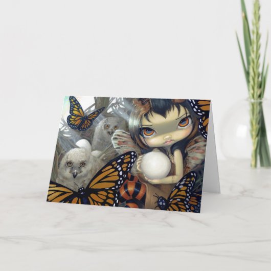 "巣のOwlyn"の挨拶状 カード (正面)