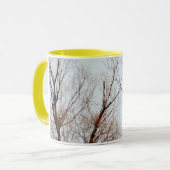 巣を一周しているアメリカの白頭鷲 マグカップ (正面左)