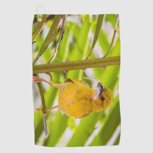 巣を作る時間 ゴルフタオル (正面)