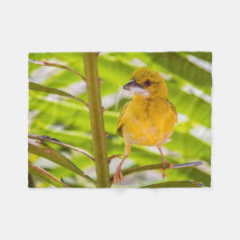 巣を作る時間 フリースブランケット