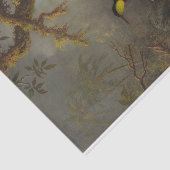 巣を作る深紅トパーズのハミングバード 薄葉紙 (詳細)