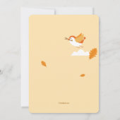 巣を作る鳥のベビーシャワー招待状 招待状 (裏面)