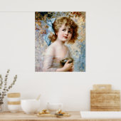 巣を持っている女の子 ポスター (キッチン)