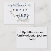 巣カードを満たして下さい 名刺 (正面/裏面)