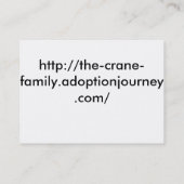 巣カードを満たして下さい 名刺 (裏面)