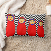 巣ロシアの人形装飾用クッション ランバークッション (ブランケット)