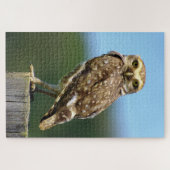 巣穴に入るフクロウの鳥 ジグソーパズル (横)