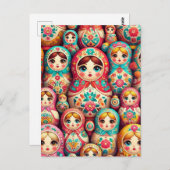 巣立ロシアのて式はがき ポストカード (正面/裏面)