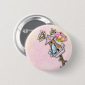 巣箱の蝶および鳥の会合 缶バッジ (正面&裏面)