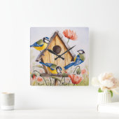 巣箱 スクエア壁時計 (ホーム)