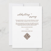 巣賛美信仰赤ちゃんシャワー入りパーティー 招待状 (裏面)