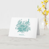 巣 カード (黄色い花)