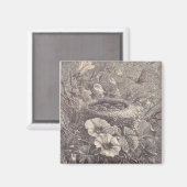 巣、花、蝶 マグネット (正面/裏面)