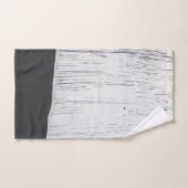 工モダン業用引っ掻き白炭灰色 バスタオルセット (ハンドタオル)