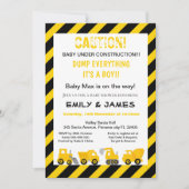 工事のご案内, ベビーシャワー, 誕生日 招待状 (正面)