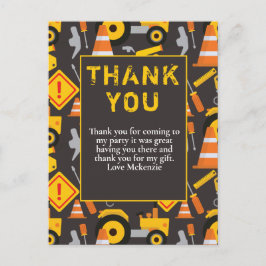 工事の誕生日パーティーお礼メッセージ ポストカード