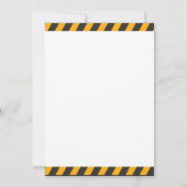 工事の誕生日招待状 招待状 (裏面)