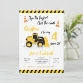 工事の誕生日招待状 招待状 (スタンド正面)