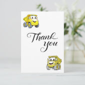 工事パーティーの空白の感謝カード サンキューカード (スタンド正面)