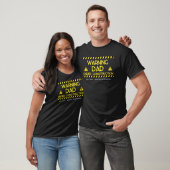 工事中パパ警告デザイン Tシャツ (ユニセックス)