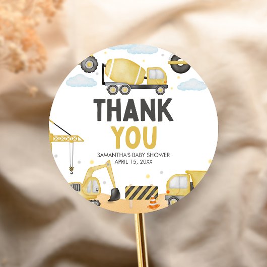 工事中ベイビーシャワー ラウンドシール